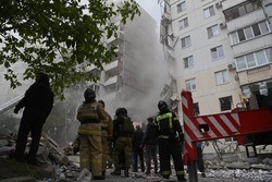 Эвакуация в доме с рухнувшим подъездом в Белгороде завершена, двое человек остаются под завалами 