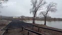 Строители продолжают обустройство новой набережной в Белгороде