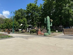 Демонтаж детского центра «Тропикано» стартовал в центральном парке Белгорода 
