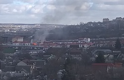 Пекарня загорелась на рынке «Салют» в Белгороде