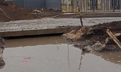 Белгородец пожаловался на разрытую дорогу возле школы в Репном