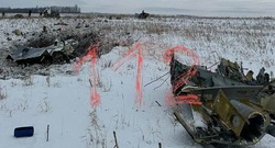 В сети появились первые фото с места крушения военного самолёта ИЛ-76 в Белгородской области
