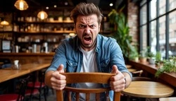 Пьяный белгородец ударил посетительницу кафе стулом за отказ познакомиться 