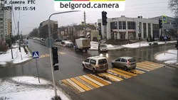 Неработающий светофор спровоцировал аварию на перекрёстке в центре Белгорода