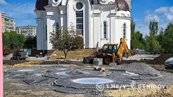 Сквер у храма Почаевской иконы Божьей Матери в Белгороде готовится к открытию