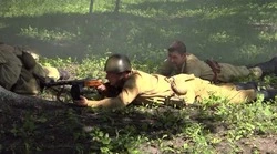 Бой советских и немецких солдат воспроизвели в Губкине в рамках проекта «Победный май»