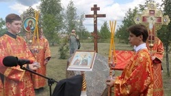 В Белгородской области заложен камень в основание нового храма святителя Николая Чудотворца