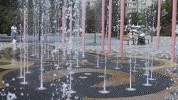 Фонтан в Почаевском сквере Белгорода временно будет работать по вечерам 