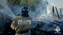 Огнеборцы спасли из пожара 88-летнюю пенсионерку в Губкинском округе