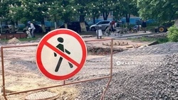 В Белгороде продолжается обустройство новой пешеходной зоны на проспекте Ватутина 