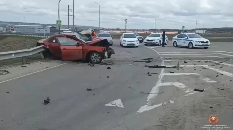 В ДТП с двумя иномарками в Алексеевском округе погиб водитель одной из машин