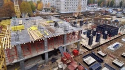 В Белгороде продолжается строительство больницы скорой медицинской помощи на базе горбольницы № 2