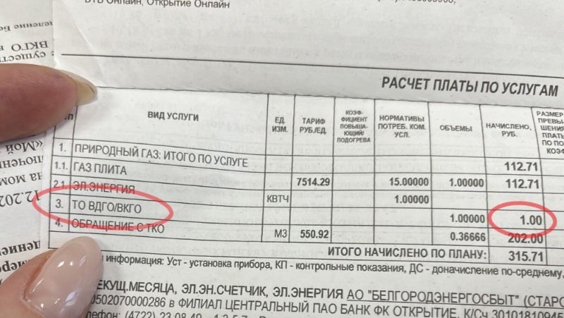 Белгородцев предупредили о новой строчке в платёжке за ЖКУ
