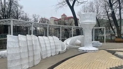 В белгородском парке Ленина устанавливают новые необычные арт-объекты 