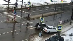 Lada Priora протаранила «ВАЗ 2114» на Губкина в Белгороде