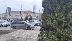 В центре Белгорода произошла авария с участием машины ДПС