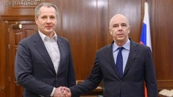 Глава Минфина Антон Силуанов провёл встречу с белгородским губернатором Вячеславом Гладковым