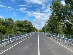 В Белгородской области завершили ремонт моста через реку Валуй