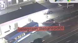 Появились кадры вечернего ДТП на Родине в Белгороде