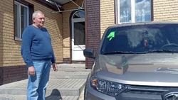 Белгородец получил новый автомобиль взамен поврежденного в первый день спецоперации