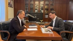 Вячеслав Гладков доложил о ходе восстановления дамбы Белгородского водохранилища полпреду РФ в ЦФО