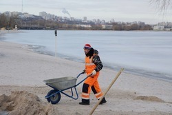 На обновленный городской пляж в Белгороде завезут более 150 тонн песка