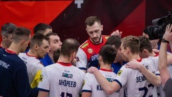 Белгородские волейболисты одержали третью победу подряд в сезонном чемпионате