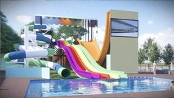 На пляже «Берега» в Белгороде к лету откроют развлекательный комплекс с бассейнами и водными горками