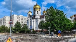 Обновленный сквер у храма Почаевской иконы Божьей матери откроется 1 августа