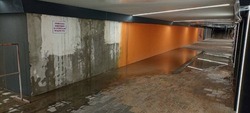 Отремонтированный подземный переход на «Стадионе» в Белгороде не выдержал непогоды и «утонул»