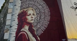 Новый мурал «Молитва» появился на одной из многоэтажек в Белгородской области 