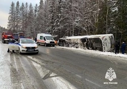 В попавшем в ДТП в Карелии автобусе находились восемь белгородцев
