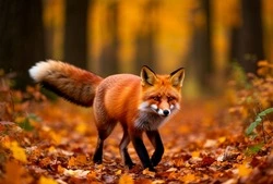 Кормящую детёнышей лисицу запечатлела фотоловушка белгородских учёных 