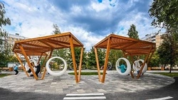 Современное пространство для отдыха и занятий спортом появилось в Комсомольском сквере Белгорода 