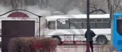 В районе остановки «Энергомаш» в Белгороде загорелся автобус