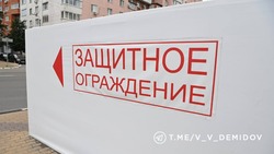 Бетонные блоки на улицах Белгорода стали эстетичными защитными ограждениями