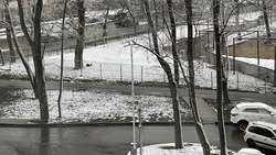 Утром в Белгороде выпал апрельский снег