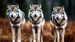 Стаю волков заметили в Пятницком Волоконовского округа