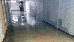 Из затопленного перехода на «Соколе» откачали воду после проливного дождя в Белгороде