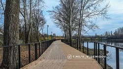 Строительство второй очереди набережной парка «Берега» в Белгороде достигло 80% готовности