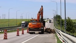 Обрушение грунта произошло на трассе Старый Оскол — Губкин после сильных ливней