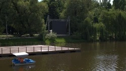 На набережной в белгородском парке Победы устанавливают экран