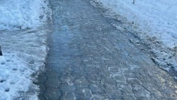 Жители Белгородской агломерации требуют посыпать дороги песком из-за наледи после дождя