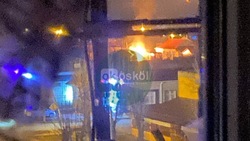 Частный дом загорелся при отражении воздушной атаки на Чернянский район