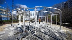 В Белгороде благоустроили двор повреждённого ракетой ВСУ дома на Щорса