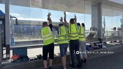 Ремонт остановочных павильонов на улице Щорса в Белгороде почти завершён 
