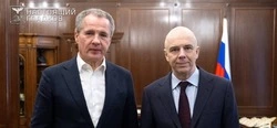 Ряд компенсация для белгородцев обсудили глава Минфина РФ Антон Силуанов и губернатор Гладков