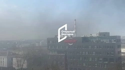 В центре Белгорода загорелся недостроенный многоэтажный дом